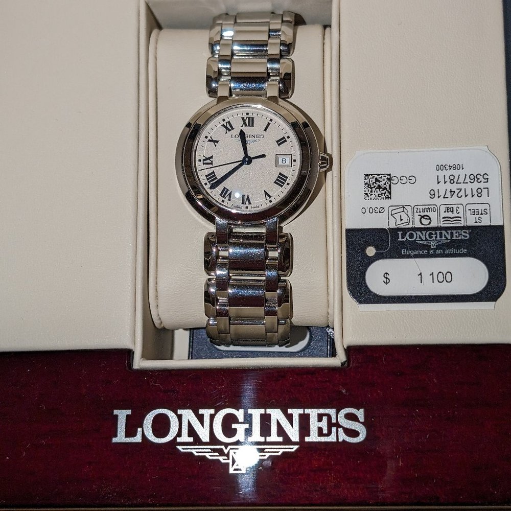 Ladies' Longines PrimaLuna Stainless Steel Watch L81124716